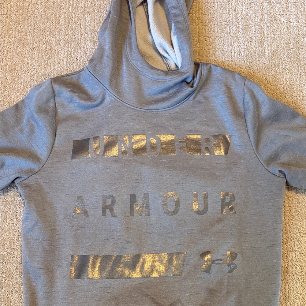 Under Armour Kids Metallic Gray Hoodie